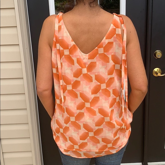 Pink and orange patterned tank - Picture 2 of 2